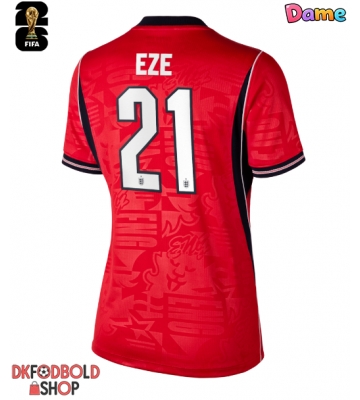 England Eberechi Eze #21 Udebanetrøje Dame VM 2026 Kort ærmer England Eberechi Eze #21 Udebanetrøje Dame VM 2026 Kort ærmer